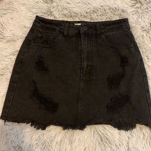 Black denim miniskirt brand new!